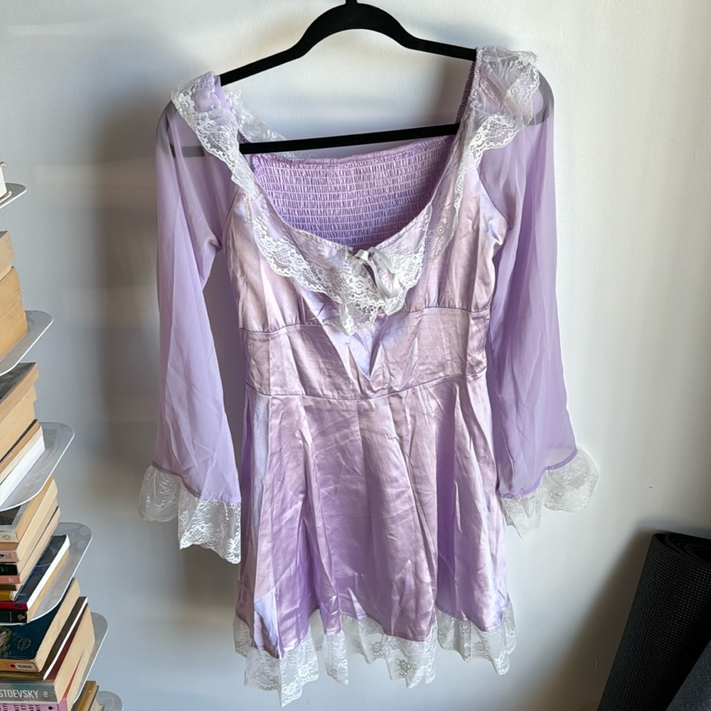 Lavender Lace Dress